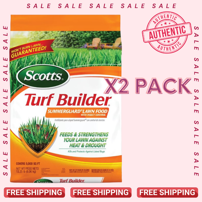 [2 PACK] Scotts Turf Builder SummerGuard Lawn Food 20-0-8 13.35 lb