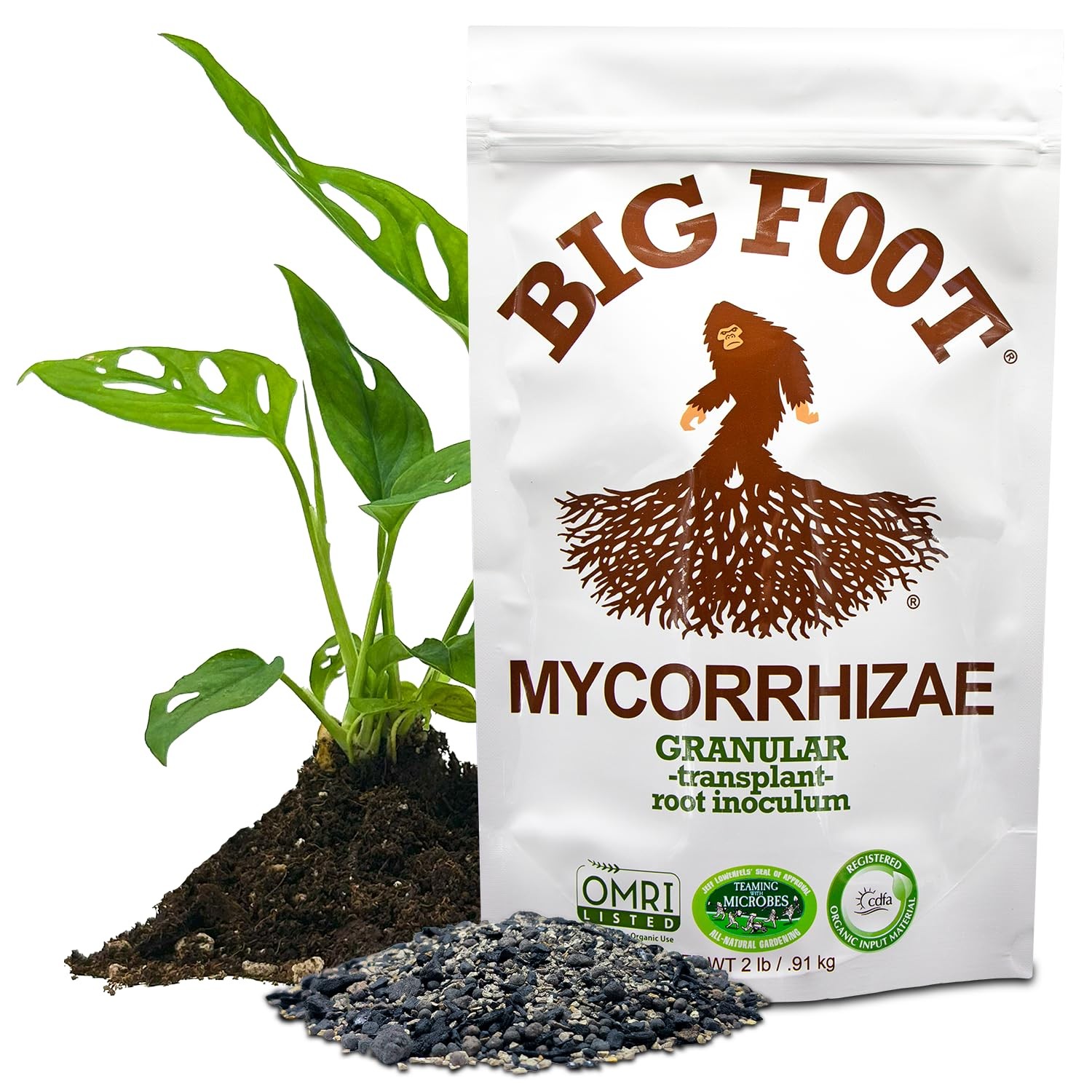 Mycorrhizal Fungi Granular for Transplants – for All Plants – Easy to Use Roo…