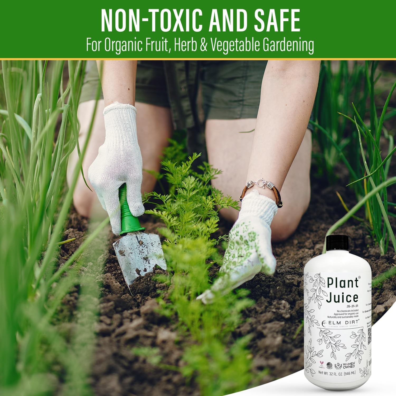 Plant Juice Organic Fertilizer for All Plants – Indoor or Outdoor (1 Bottle)