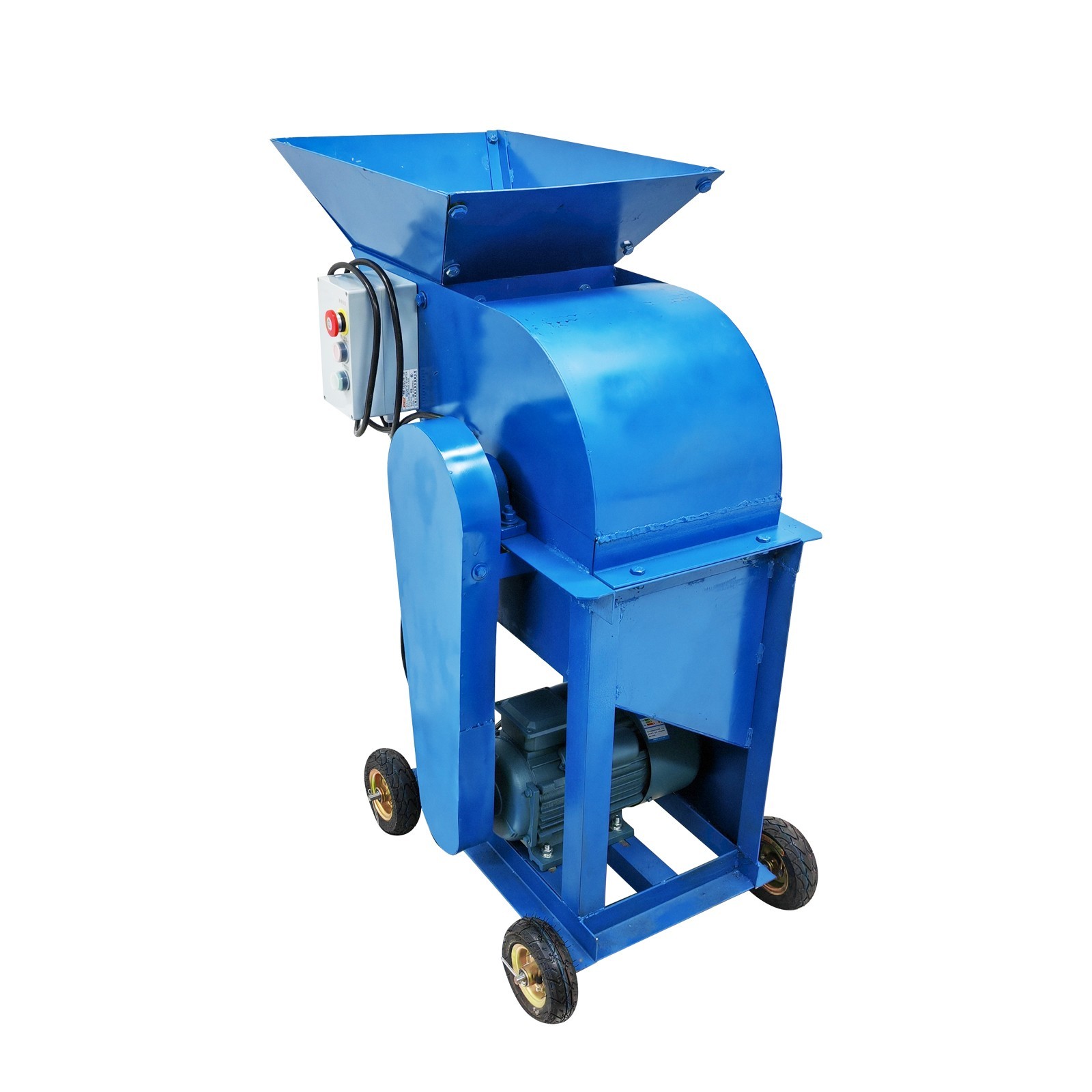 Enlarge Feed Port Soil Crusher Fertilizer Crusher w/Explosion-proof Tires 220V
