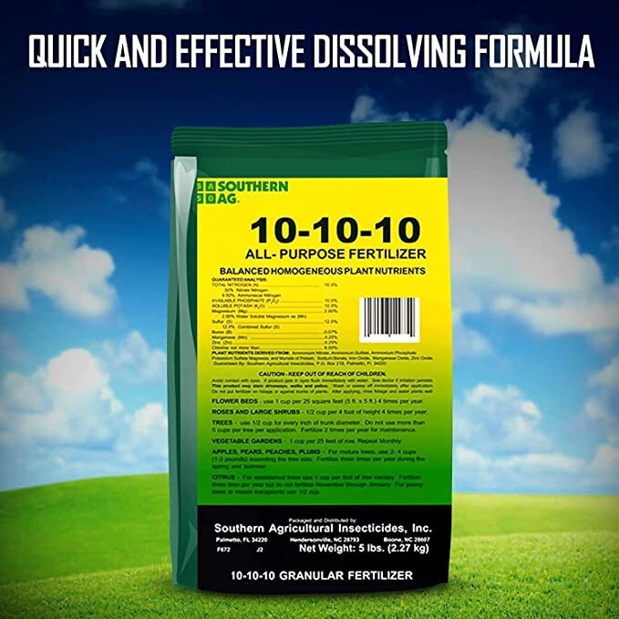 10-10-10 All-Purpose Fertilizer Vital Plant Nutrients 5 lb bag by Southern Ag