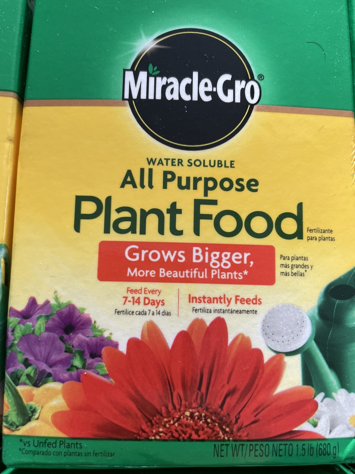 10X Miracle-Gro ALL PURPOSE Food 1.5 lb For Flowering Plants Water Soluble