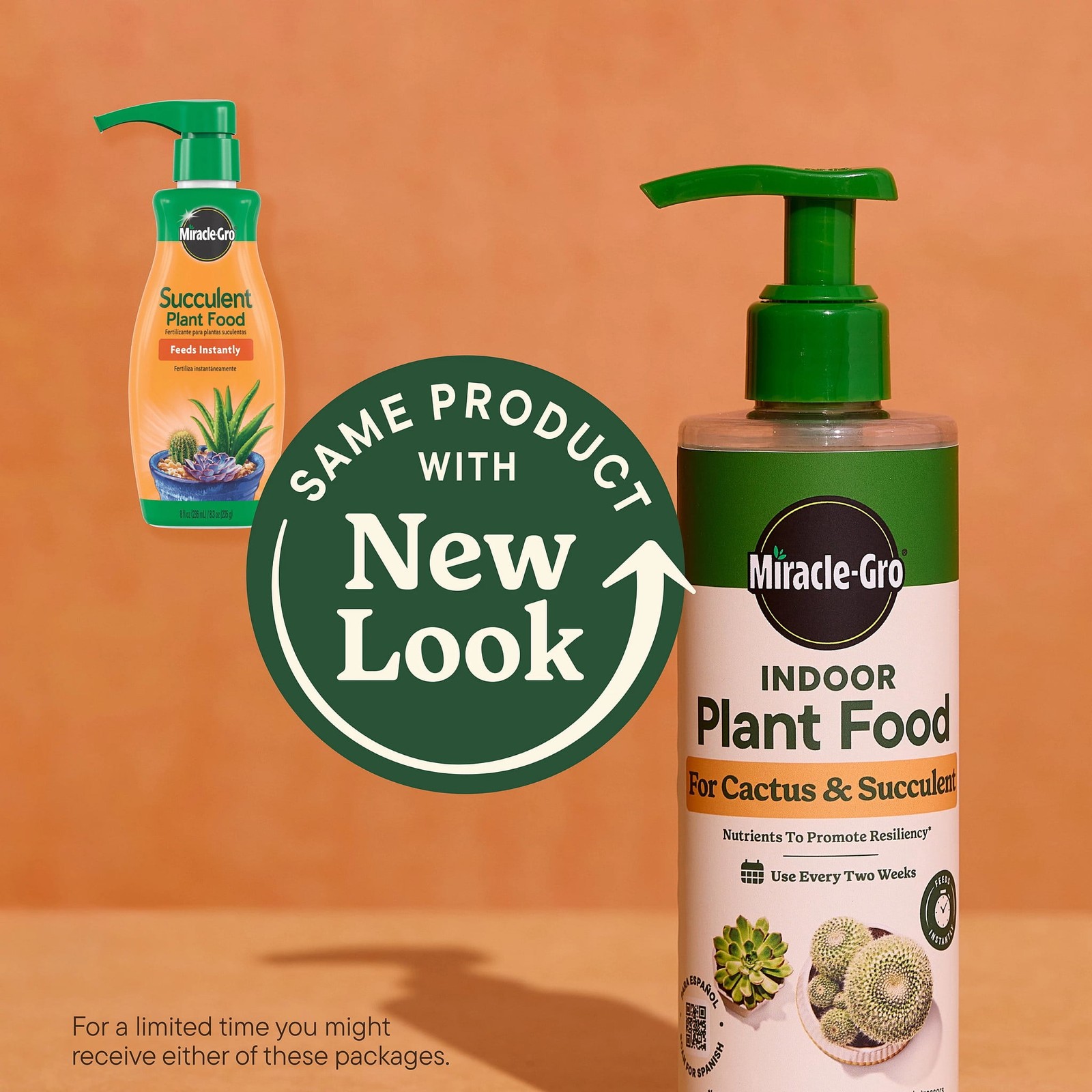 Miracle-Gro Indoor Plant Food for Cactus Succulent, Liquid Plant Food, 8 fl. oz