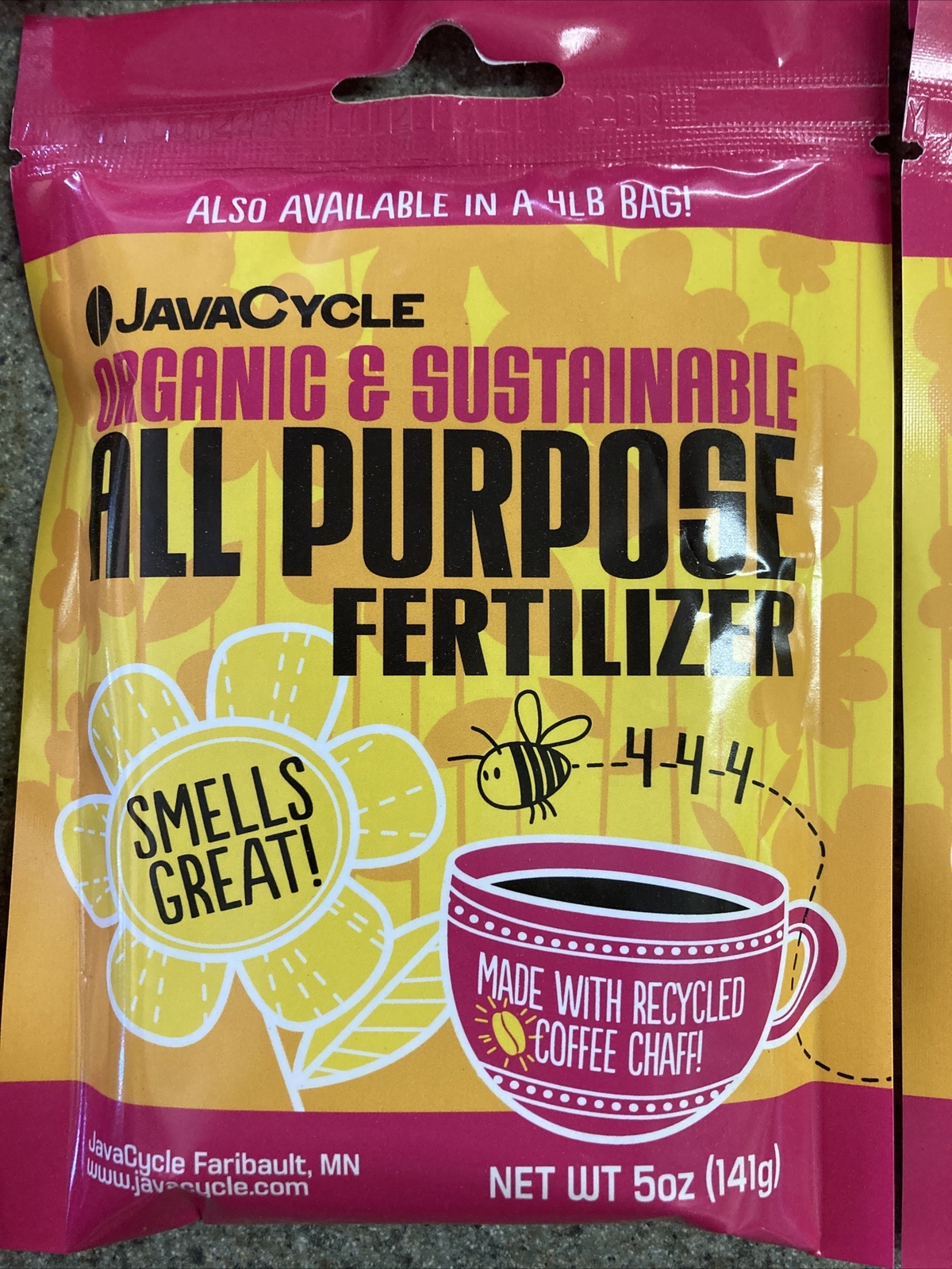 6 Pack Javacycle All Purpose Fertilizer 4-4-4 5oz