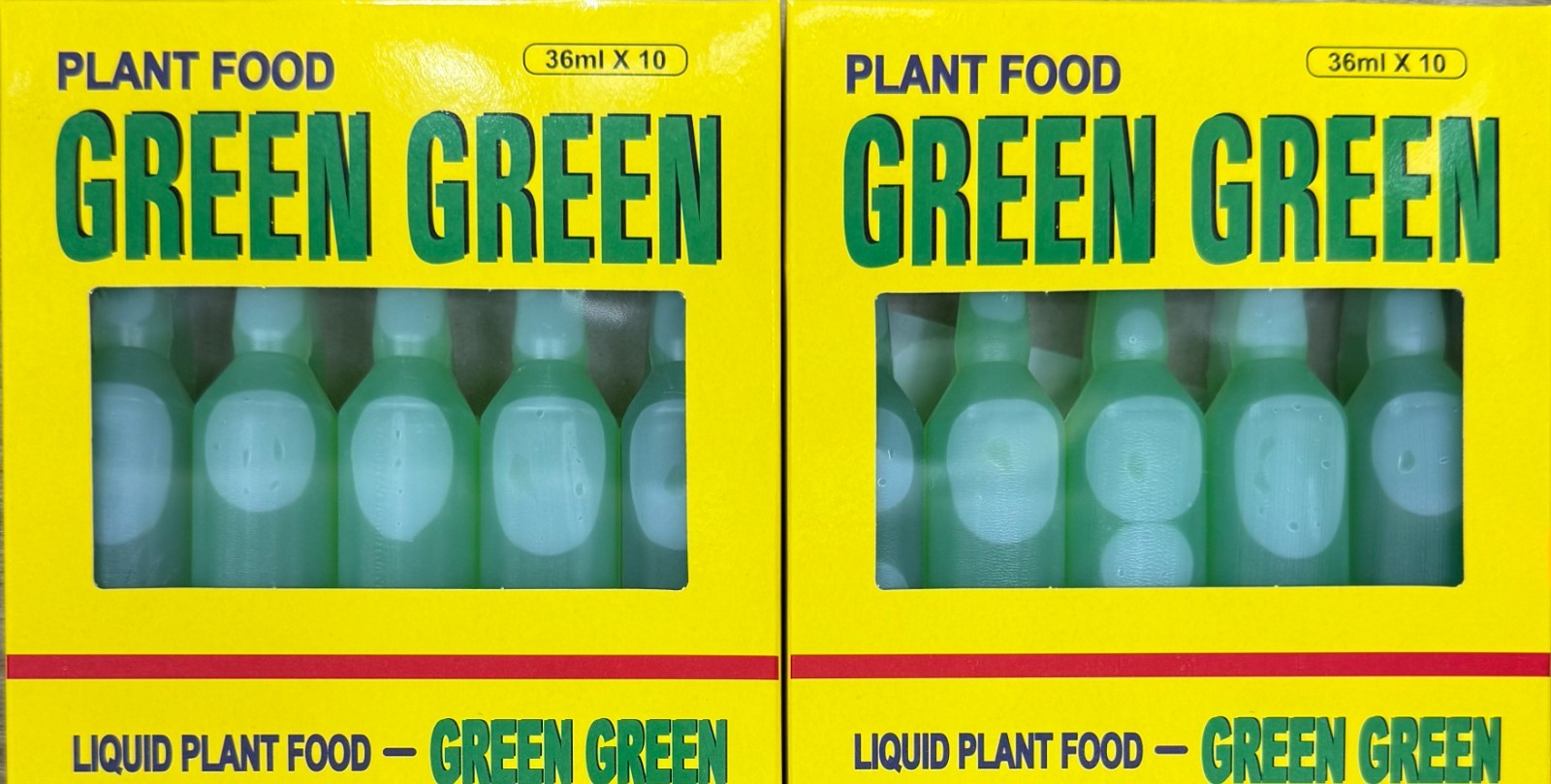 2 Box Of Green Green Plant Food 20x36ml Made In Korea