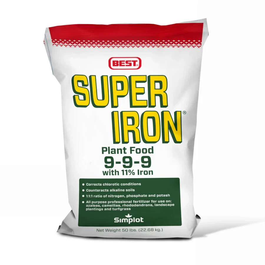 Best Super Iron Plant Food 9-9-9 PRO Fertilizer fix chlorotic alkaline condition