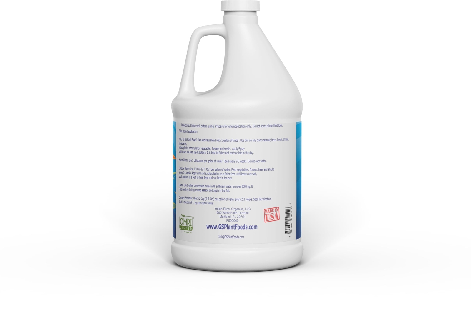 Omri Listed Fish & Kelp Fertilizer by (1 Gallon) – Organic Fertilizer for Veg…