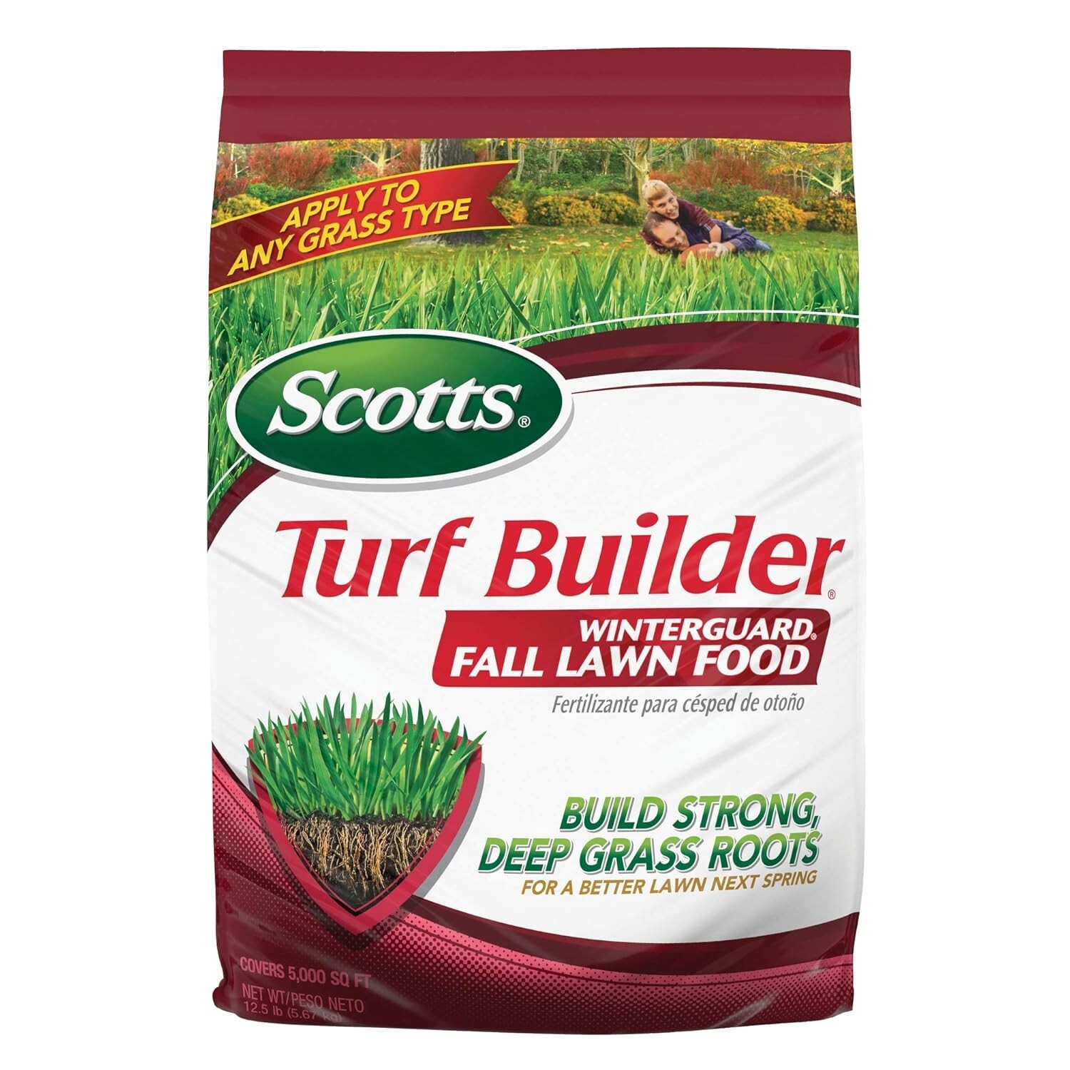 Nutrient-Rich Turf Builder WinterGuard for All Grass – 12.5 lbs, 5,000 sq. ft.