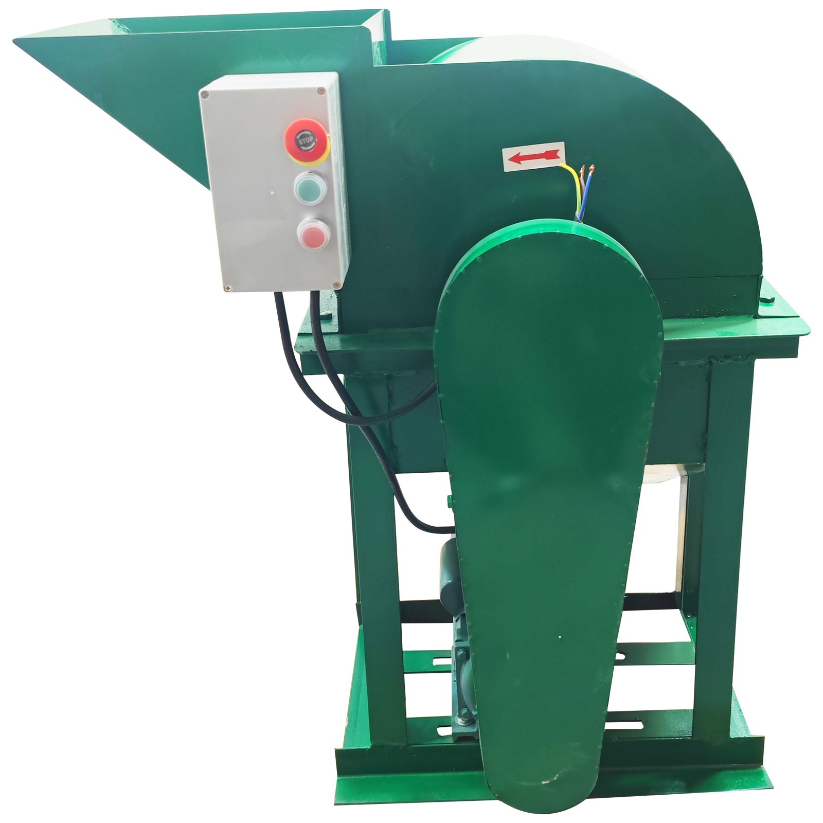 220V Soil Crusher Organic Fertilizer Crusher 3mm Screen 12 Hammer Blade 2-3Ton/H