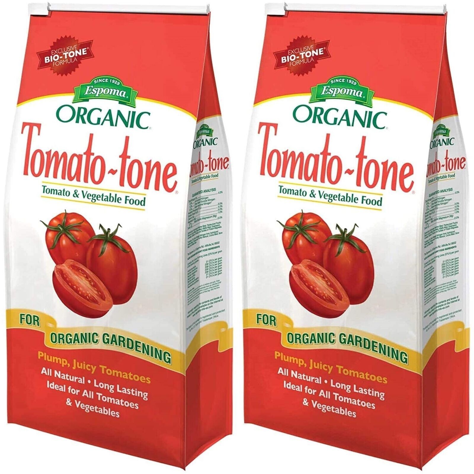 Espoma TO4 4 lb Tomato-Tone 3-4-6 Organic Tomato Vegetable Food – Pack of 2