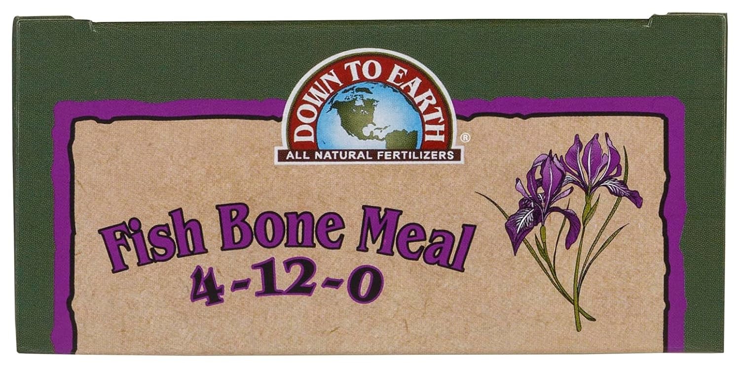 Organic Fish Bone Meal – High Phosphorus Plant Food for Buds Bulbs Blooms Flower