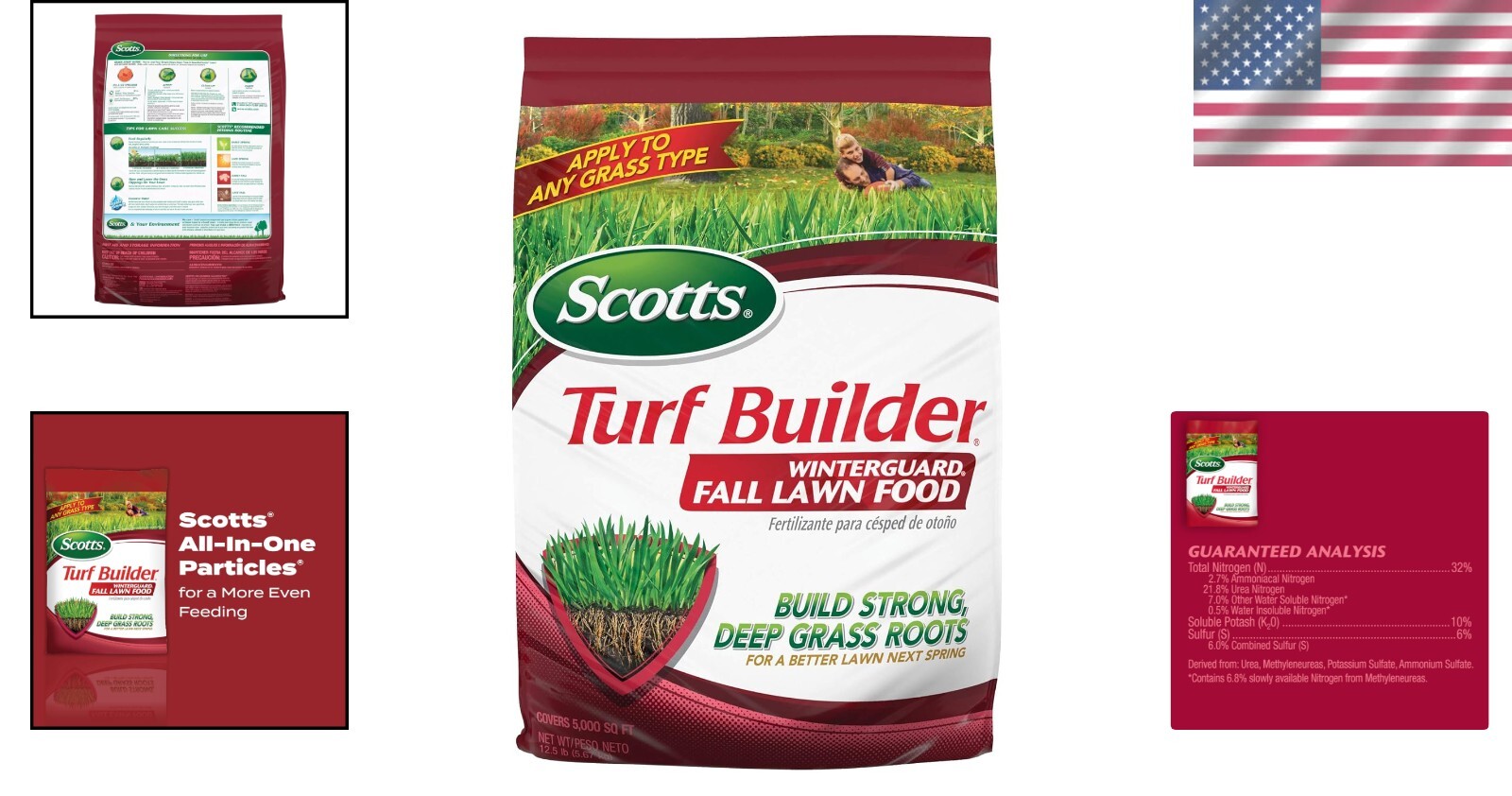 Nutrient-Rich Turf Builder WinterGuard for All Grass – 12.5 lbs, 5,000 sq. ft.