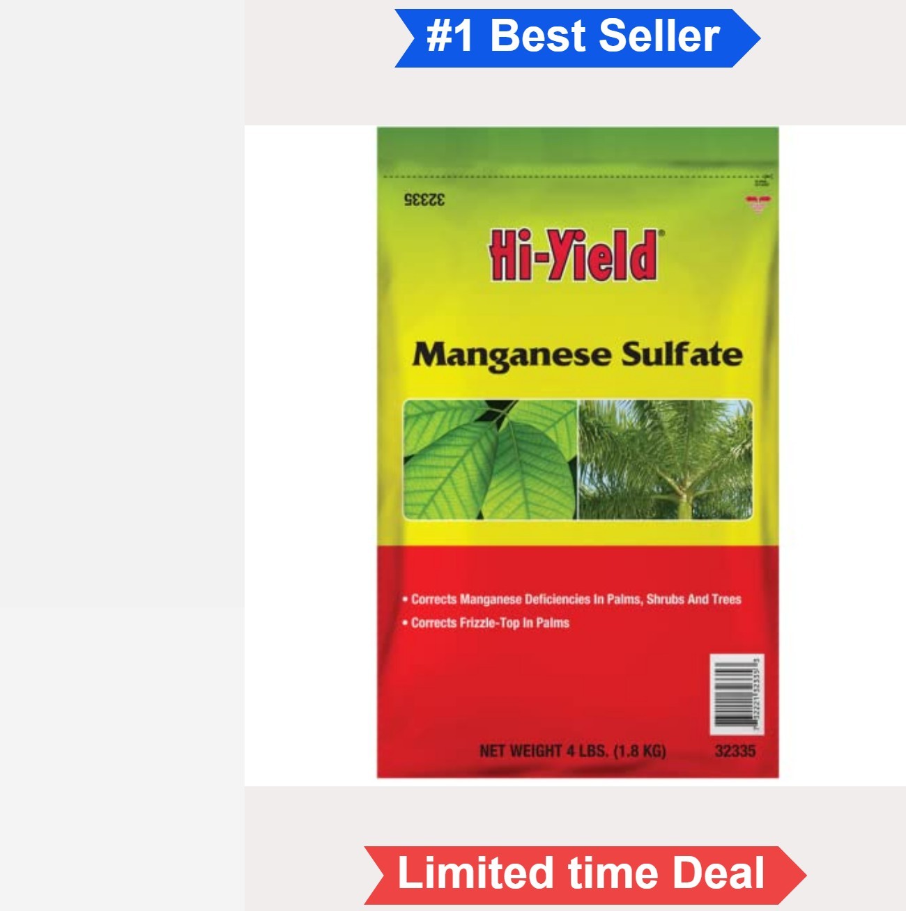 Manganese Sulfate Granules 4 lb Corrects Deficiency For Pecan Palms Vegetables