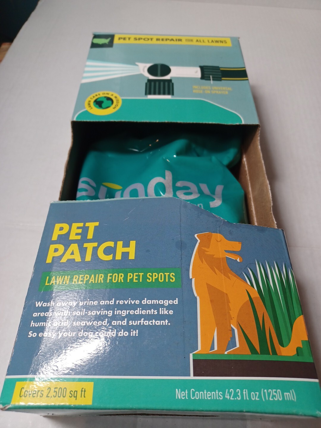 Sunday Pet Patch Lawn Repair for Pet Spots, 42.3 oz