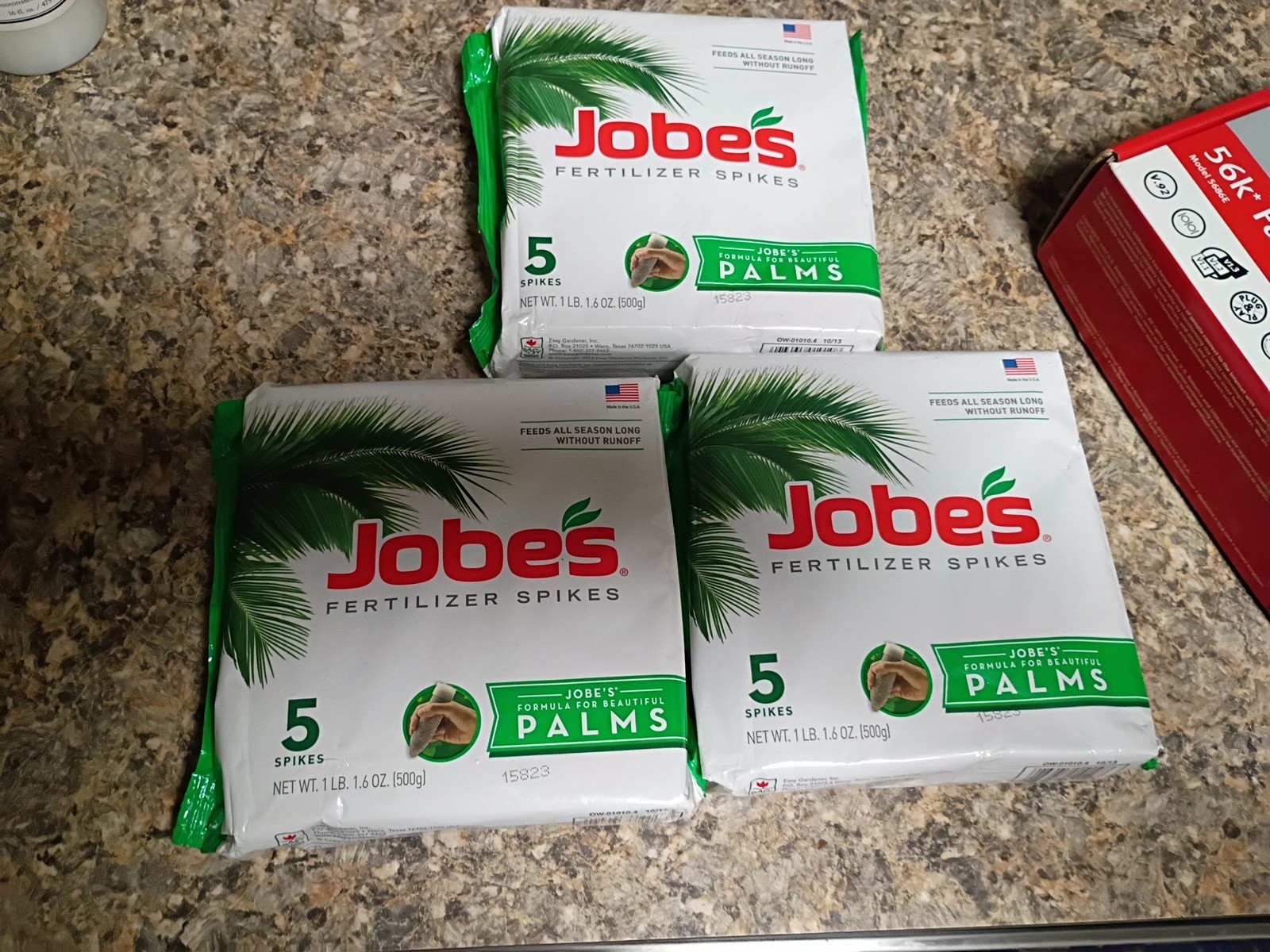 Lot of 3 Jobes Fertilizer Spikes 5 Pack New In Box Sounds Busted In Package