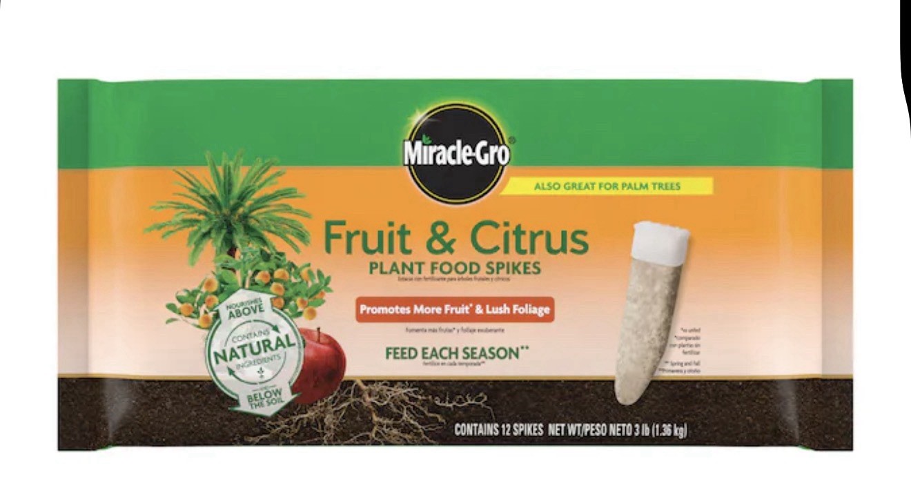 Miracle-Gro Fruit & Citrus Plant Food Spikes – Pack of 12