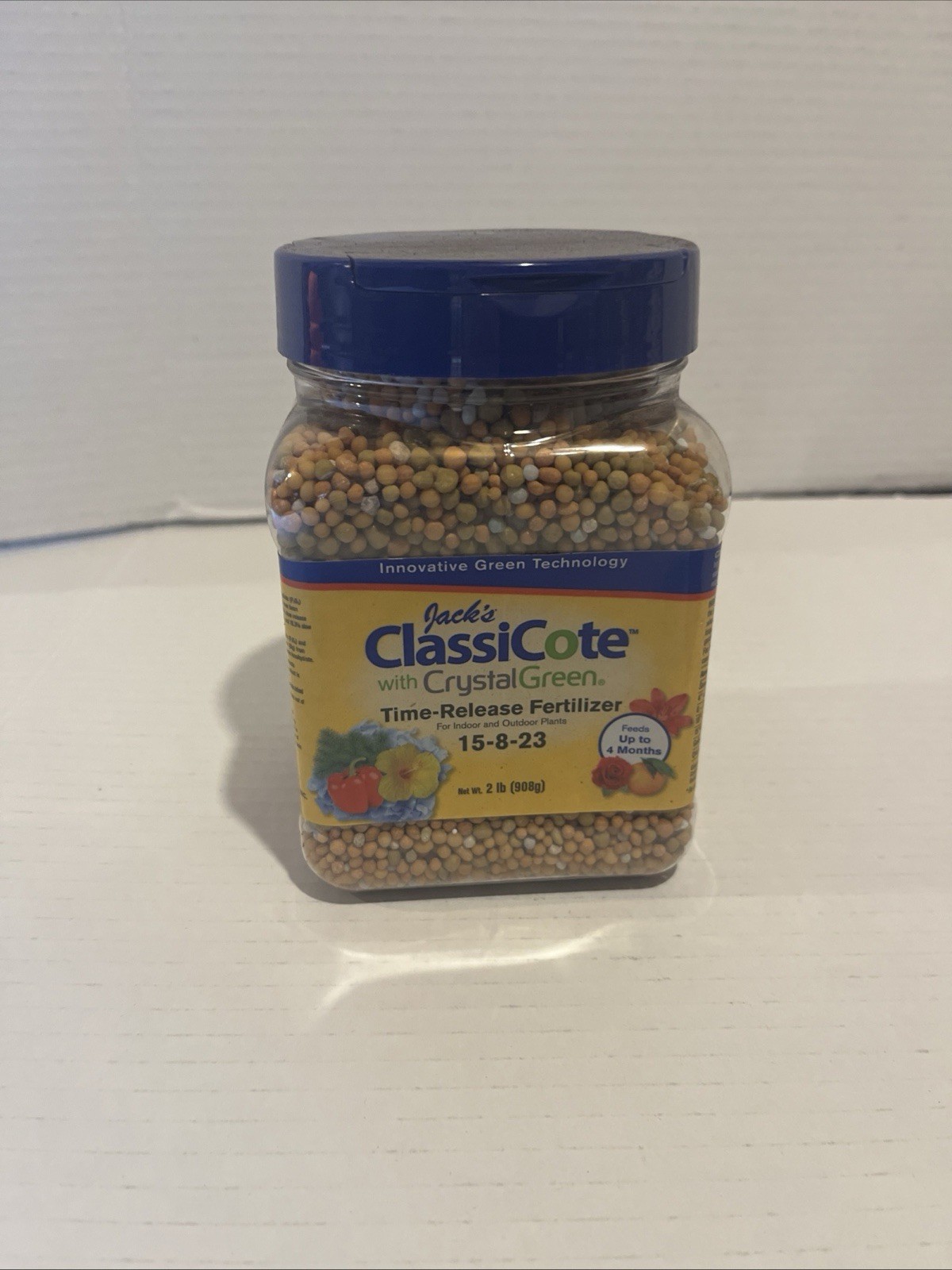 Jack’s Classic 15-8-23 ClassiCote w/ Crystal Green Time-Release Fertilizer, 2lbs