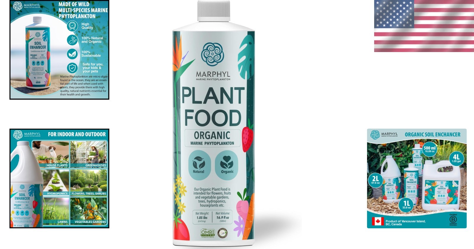Organic All-Purpose Fertilizer for Flowers & Vegetables – 16.9 Oz Liquid Formula