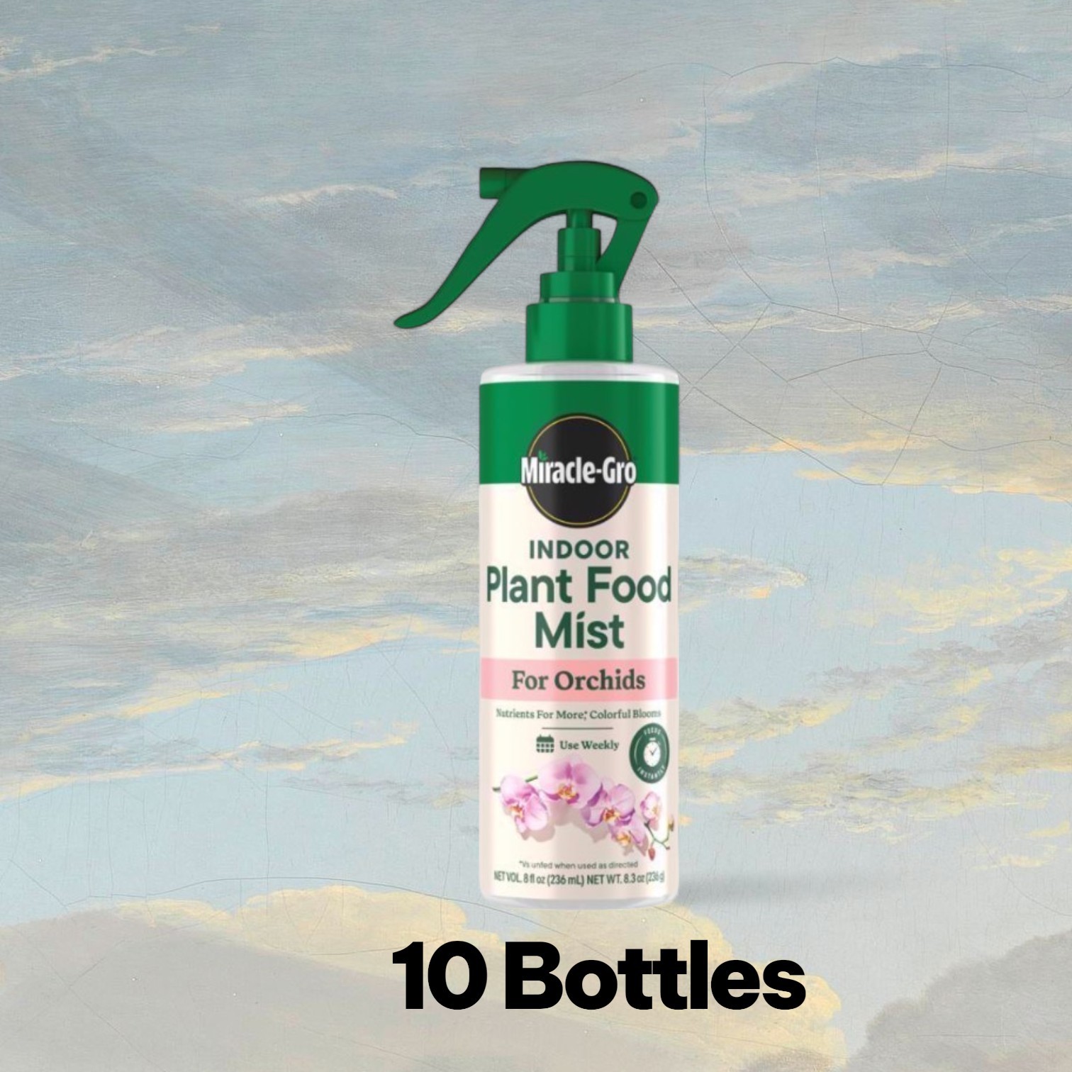 10 Bottles Miracle-Gro Liquid Orchid Plant Food 8 oz
