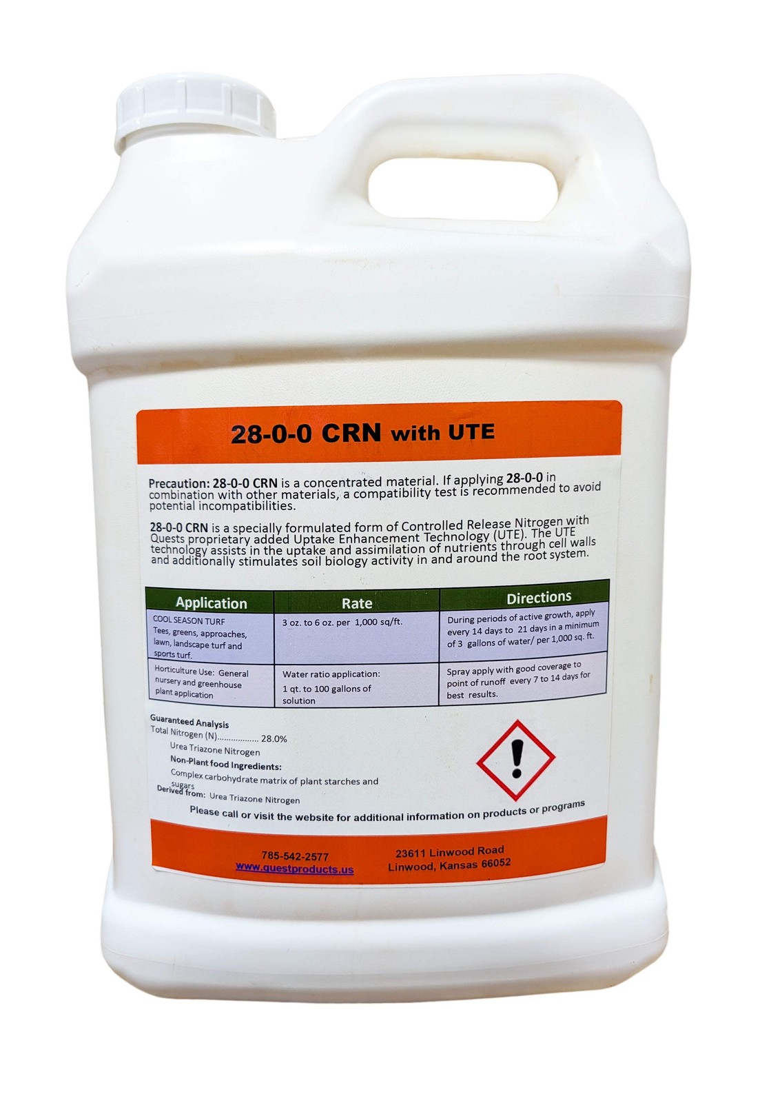 Main Event 28-0-0 Slow Release Nitrogen Foliar Fertilizer jug (2.5 gal)