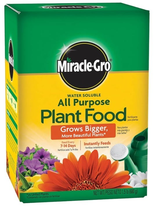 Miracle-Gro Water Soluble All Purpose Plant Food 1.5 lb Fertilizer Indoor Plants