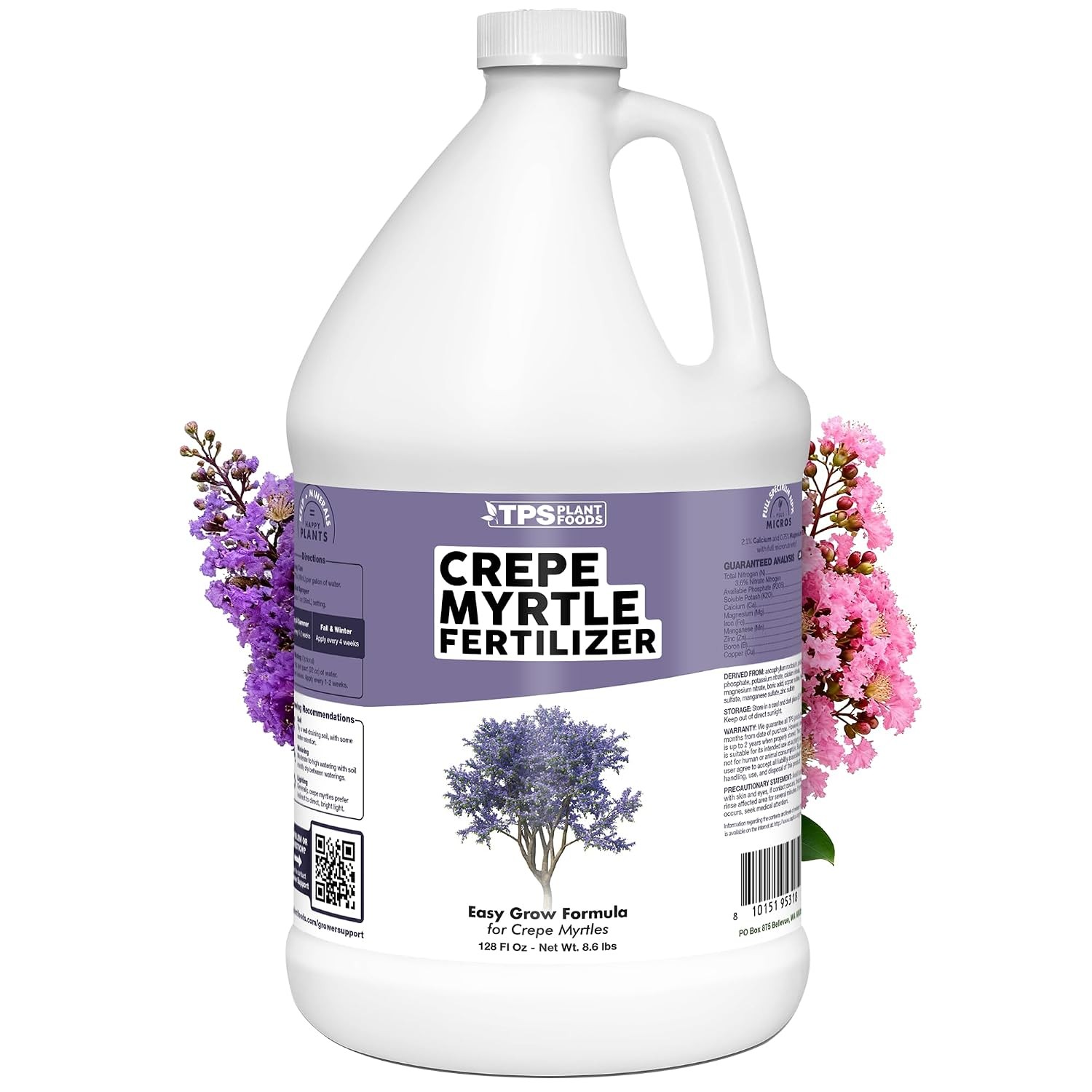 Crepe Myrtle Fertilizer – Liquid Plant Food More Blooms Vibrant Color Healthy