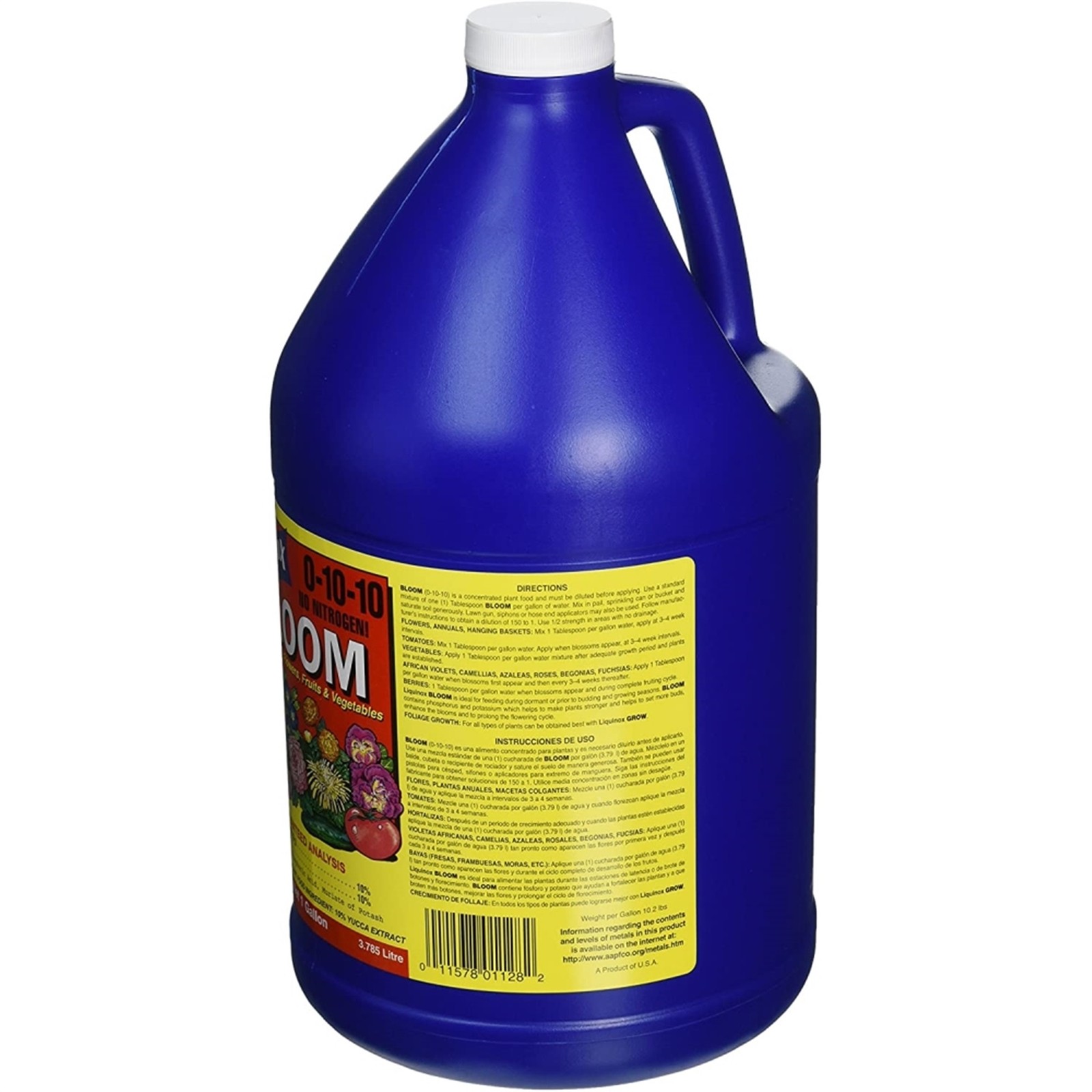 Liquinox 0-10-10 Flower Bloom Liquid RTU Fertilizer, 1 Gallon Bottle