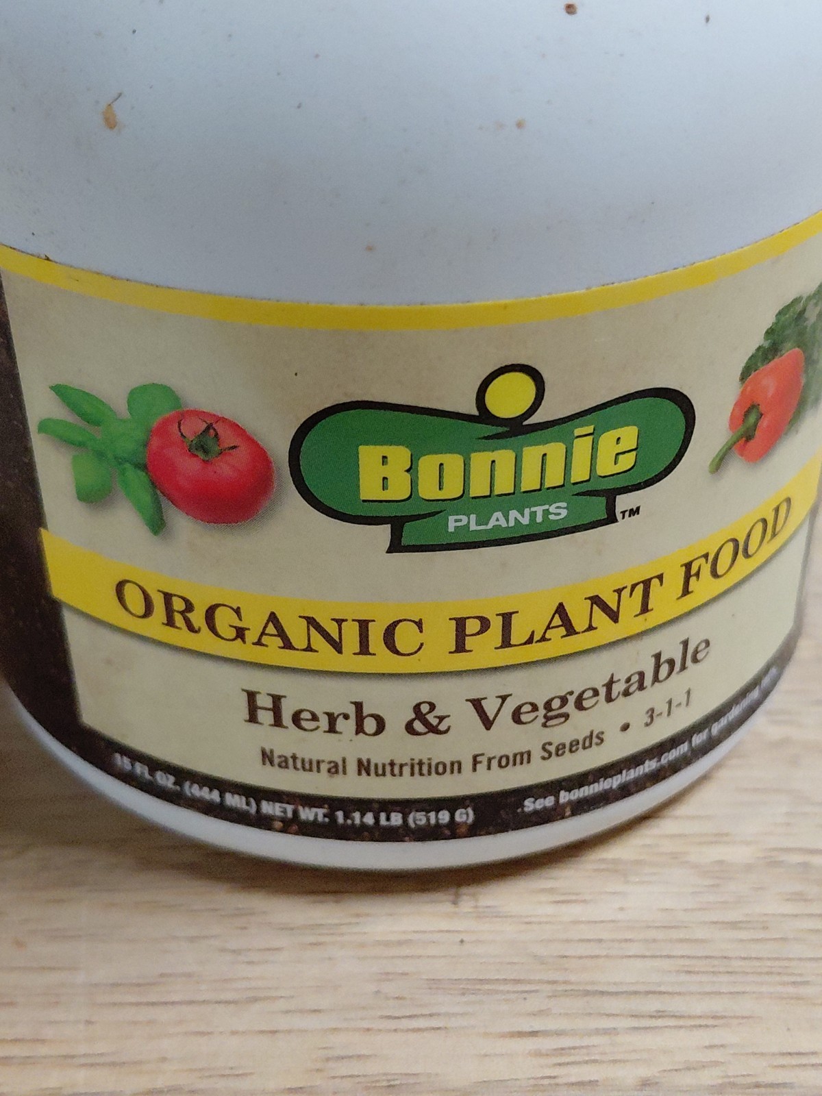 Bonnie Organic 3-1-1 Plant Food 15 oz for Healthy Plants and Vibrant Gardens