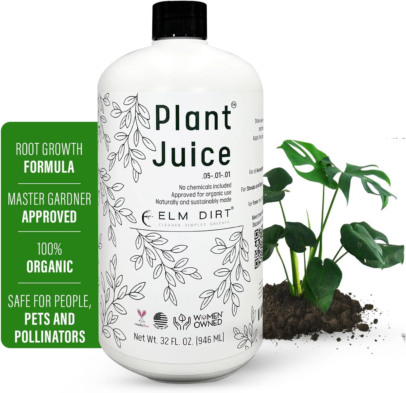 Plant Juice Organic Fertilizer for All Plants – Indoor or Outdoor (1 Bottle)
