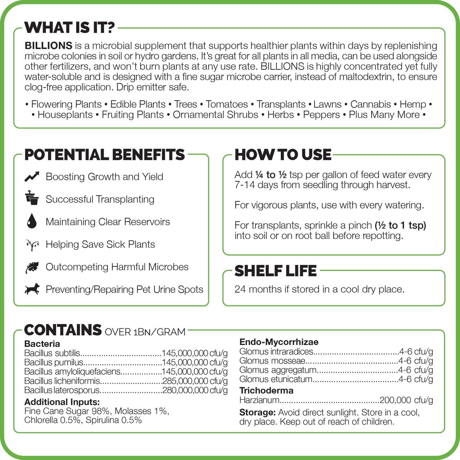 Billions – Mycorrhizal Fungi Root Inoculant for Plants – Water-Soluble with M…