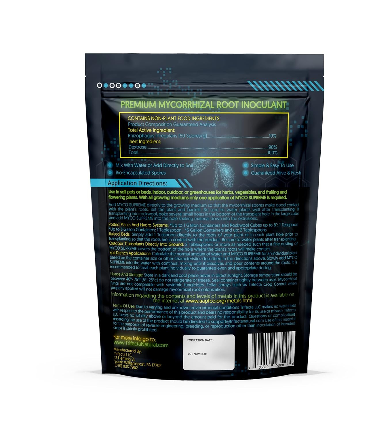 Myco Supreme Mycorrhizal Fungi for Soil, Plant Root Stimulator, Ultra Concentrat