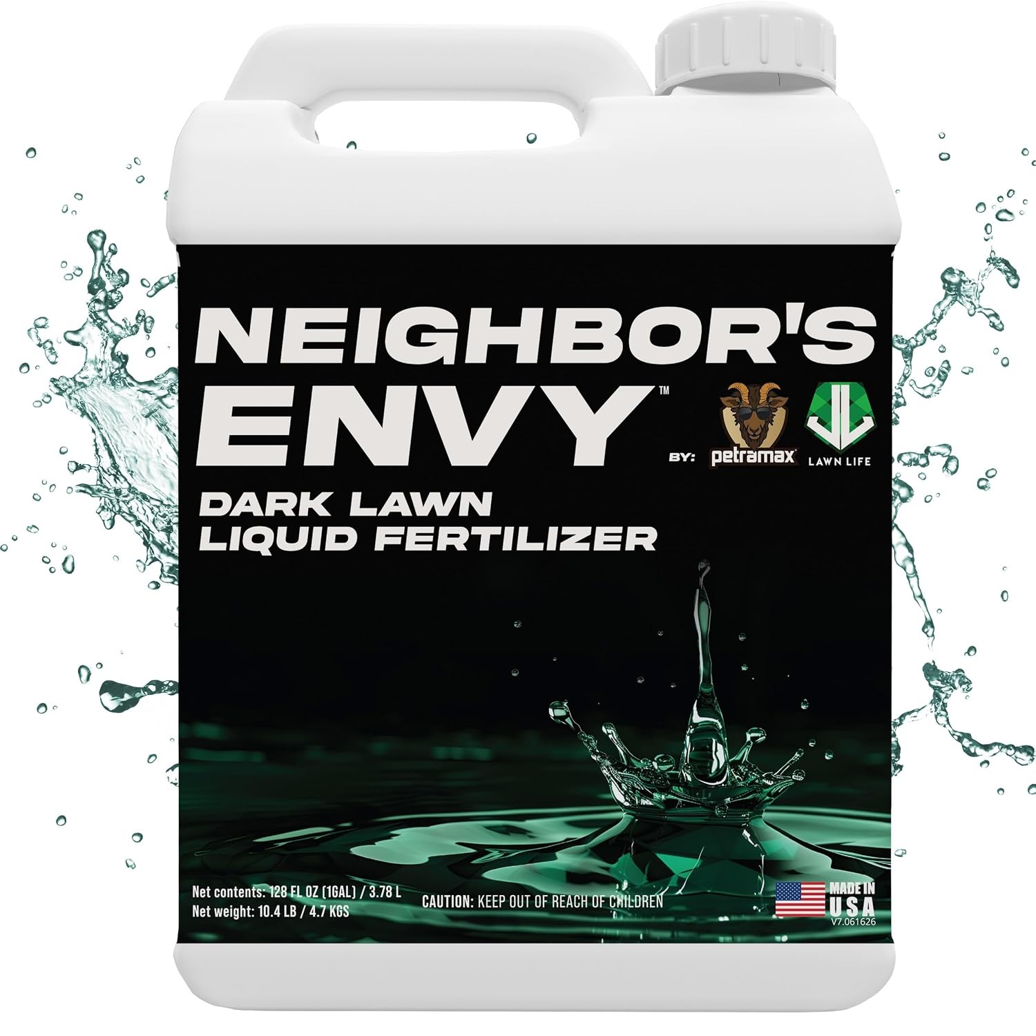 Neighbor’s Envy Grass Fertilizer Lawn & Garden 1 Gallon Covers up to 16,000