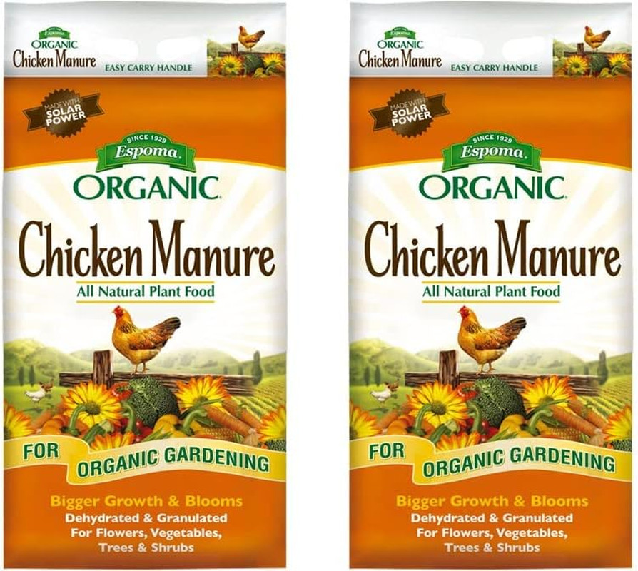 Organic Chicken Manure 25 Lb. Bag. All Natural & Organic Fertilizer for All Flow