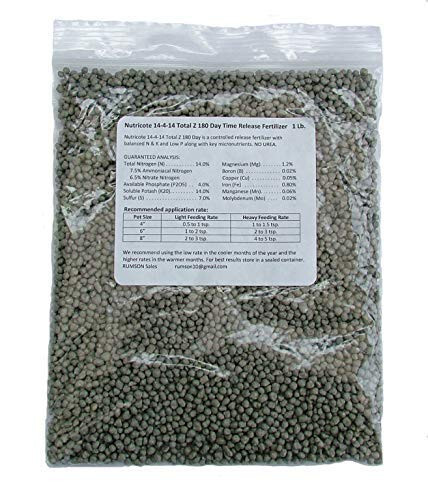 NUTRICOTE timed release fertilizer. 18-6-8 180 day. 2 POUNDS. ORCHIDS, plants