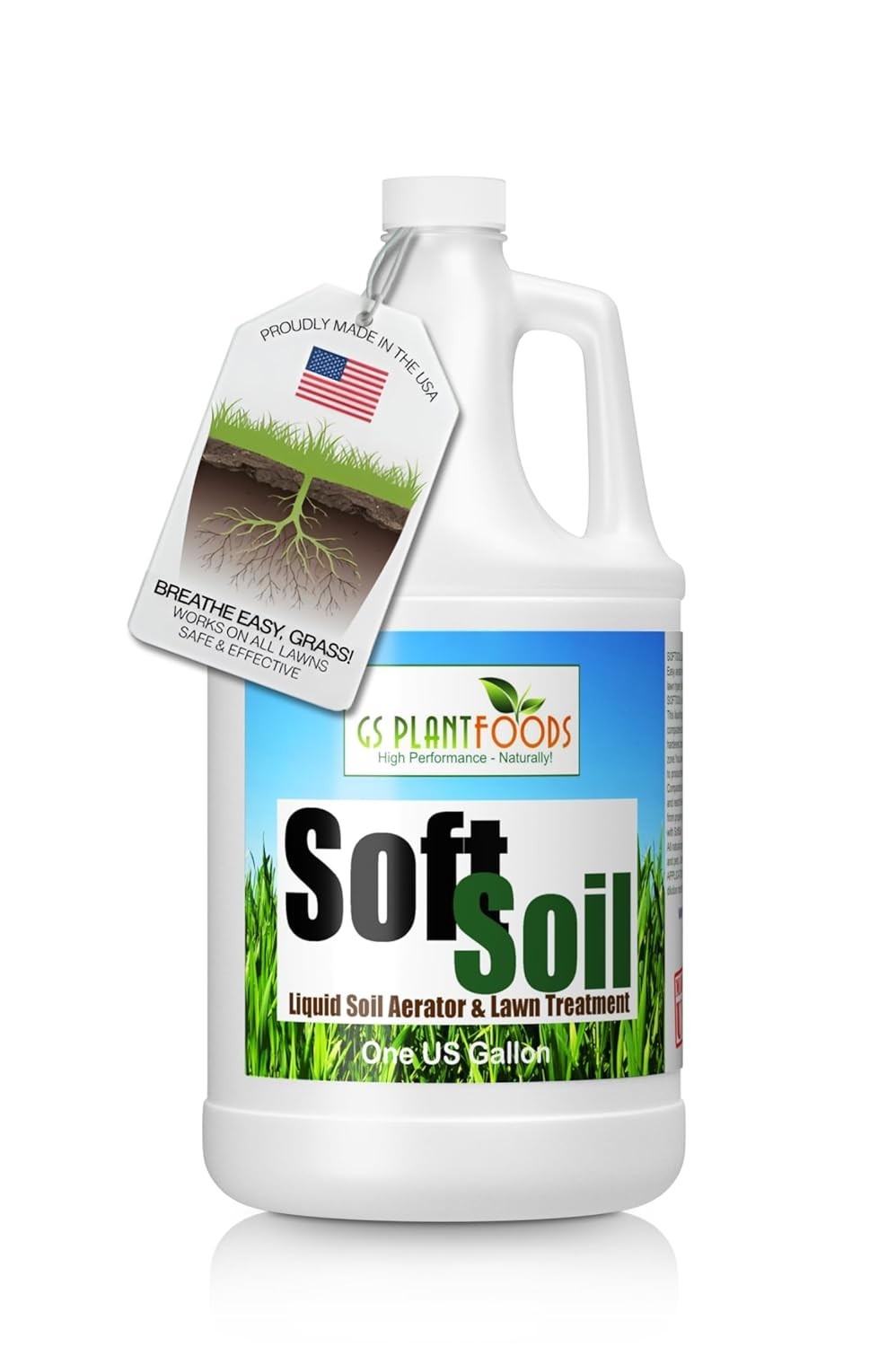 1 Gallon/Soft Soil Liquid Soil Aerator & Lawn Treatment to Fix Compacted Soils