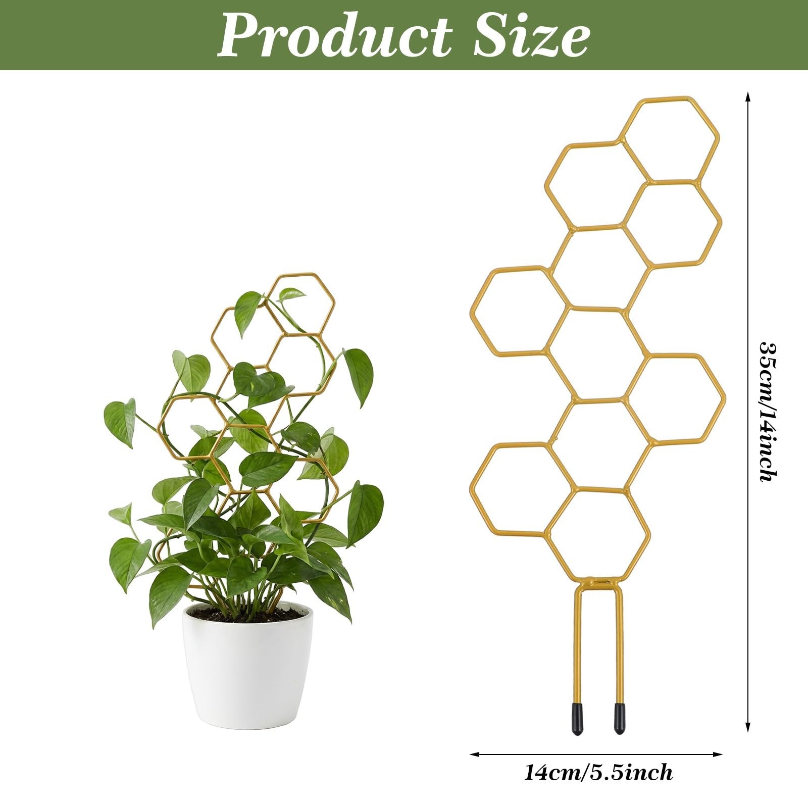 Small Trellis for Potted Plants, 14 Inch Indoor Trellis for Climbing Plants H…
