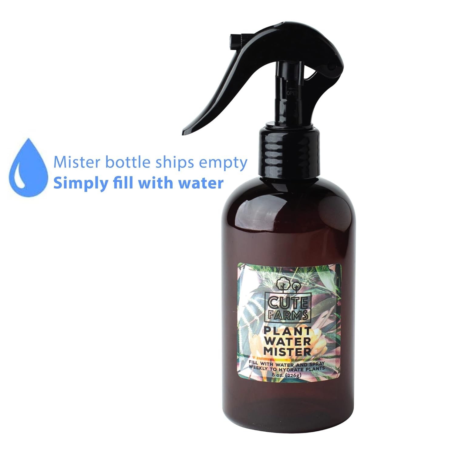 Ready-to-Use 8 oz Succulent Fertilizer with Leak-Proof Spray for Thriving Plants