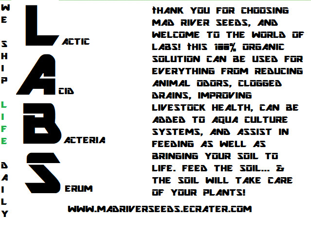 LABS 100% organic all purpose fertilizer Bring your soil to LIFE KNF aquaculture