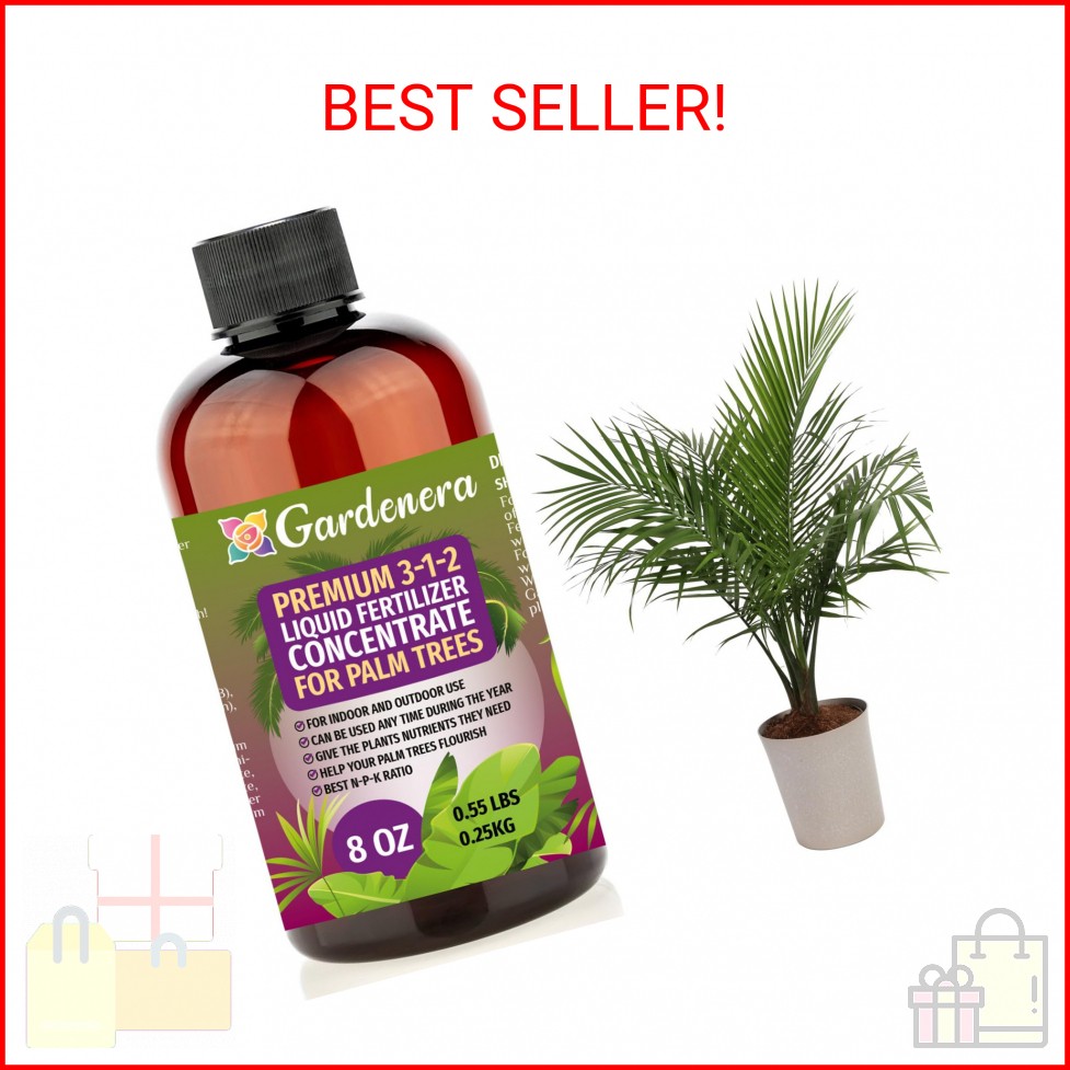 Premium Liquid Palm Tree Plant Fertilizer – 3-1-2 Concentrate for Indoor Plants