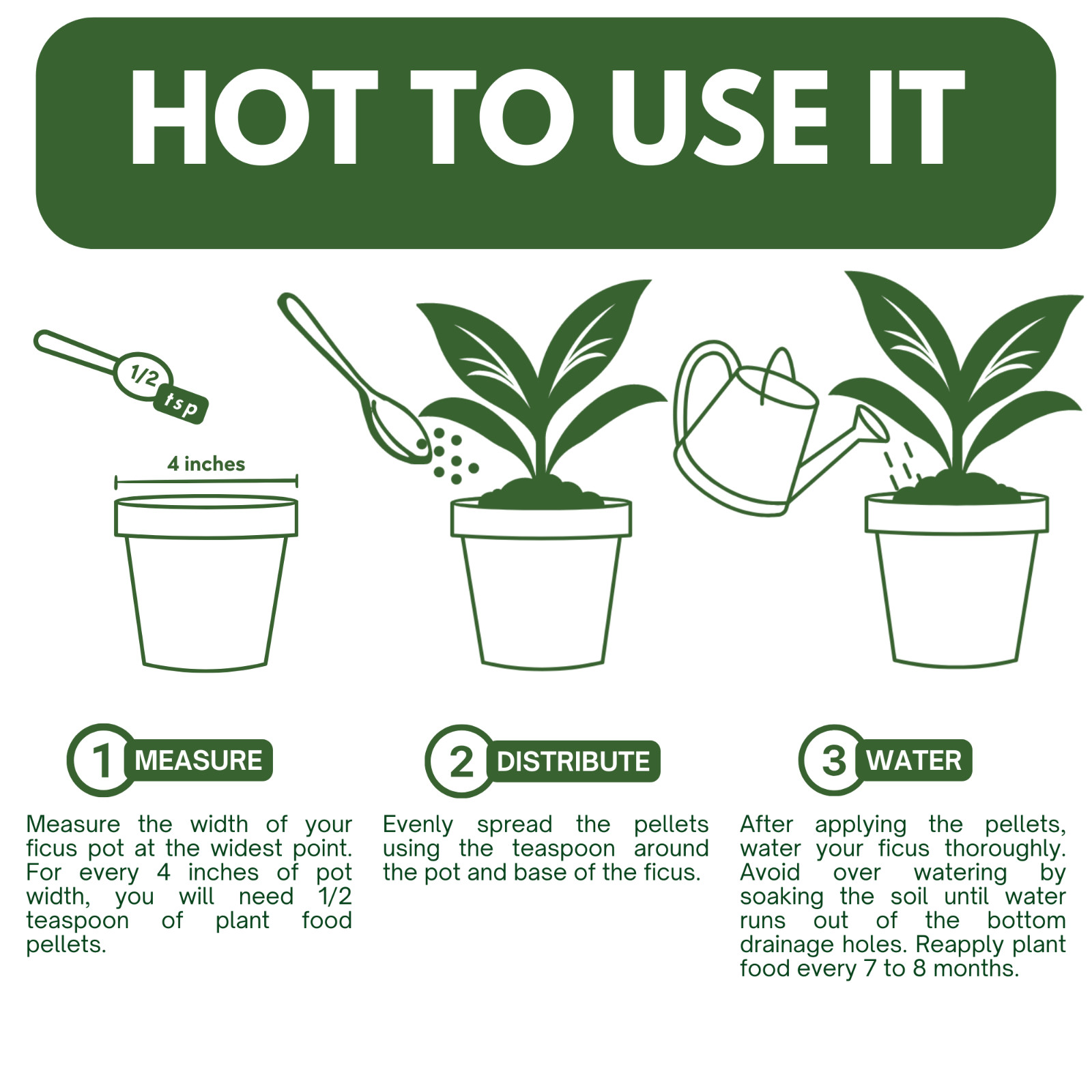 Fiddle Leaf Fig Slow Release Plant Food