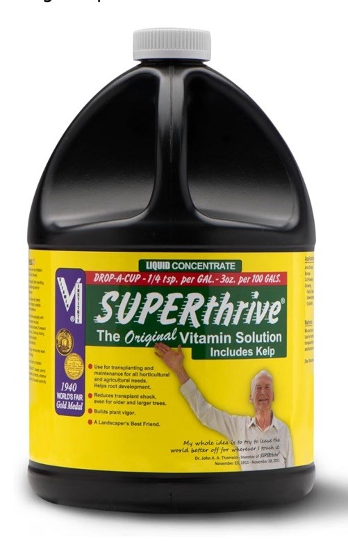 SUPERthrive Plant Vitamin Solution, 1 Gallon, 0.5-0-0 formula with kelp extract