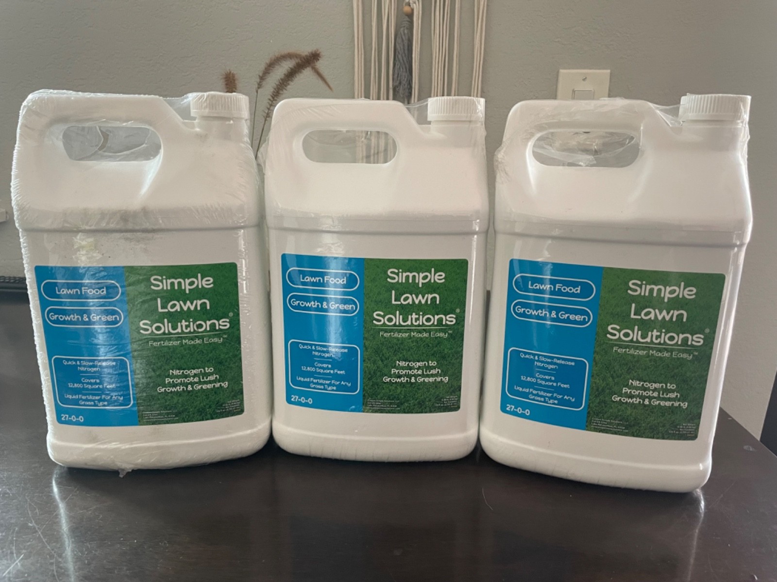 Lawn Food 128 oz. Liquid Lawn Fertilizer Growth and Green 27-0-0 12,800 sq. ft.