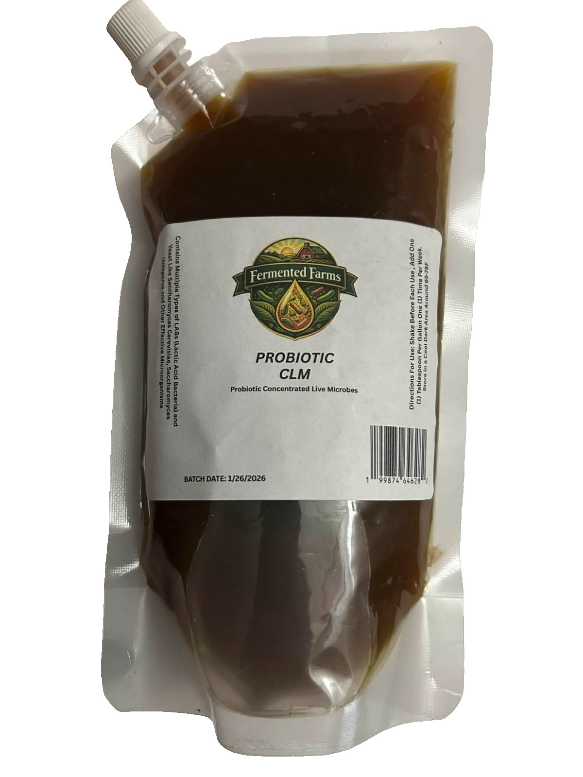 Fermented Farms Probiotic Concentrated Live Microbes, 16oz Makes 32 Gallons!