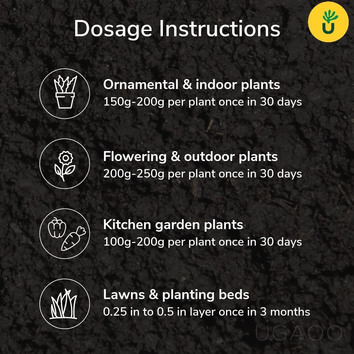 Ugaoo Organic Vermicompost Fertilizer for Plants – 5 Kg |
