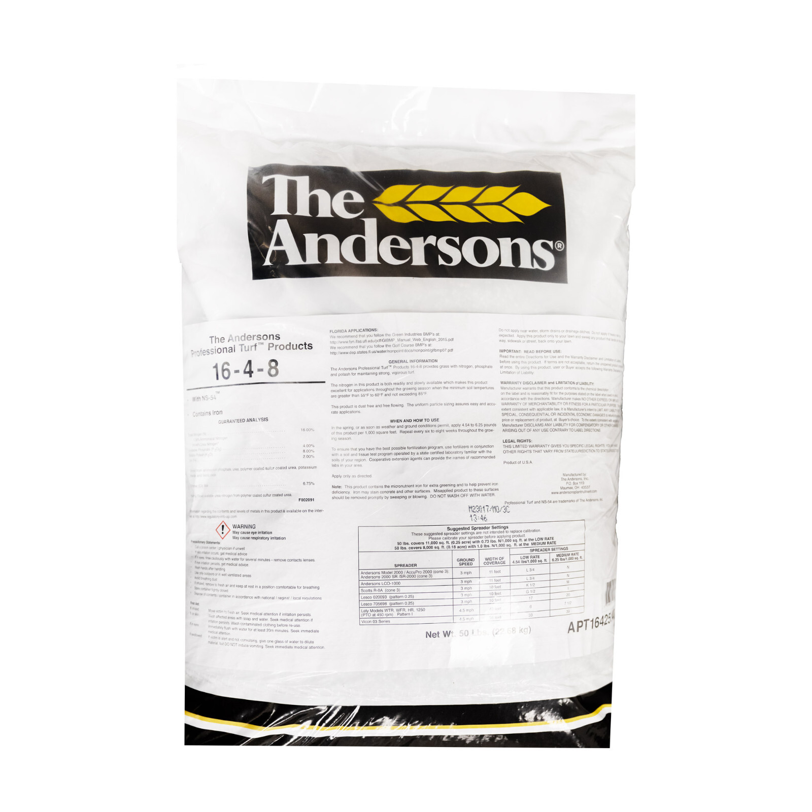 The Anderson’s Turf Fertilizing Granules 16-4-8 ( 50 lbs ) Turf Fertilizing