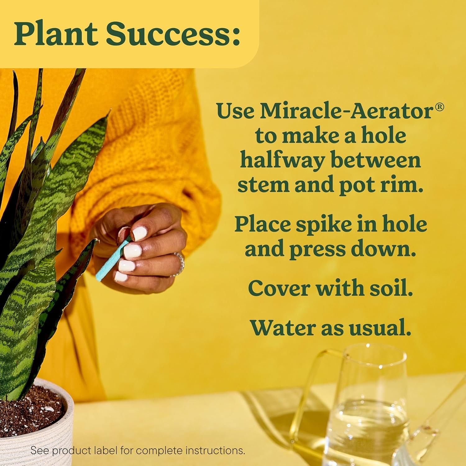 Miracle-Gro Indoor Plant Food Spikes for All Plants, Fertilizer Spikes for House