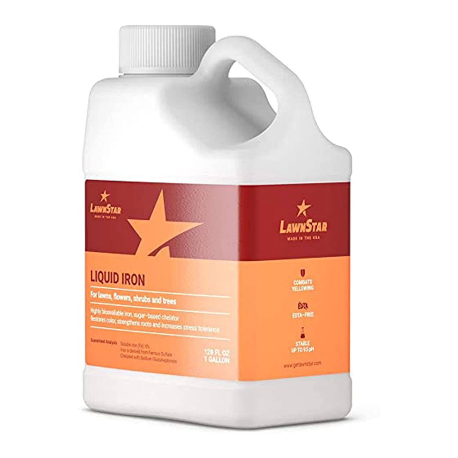 Liquid Iron for Plants – 1 Gallon – Boost Lawn, Flowers, Shrubs, Trees Health