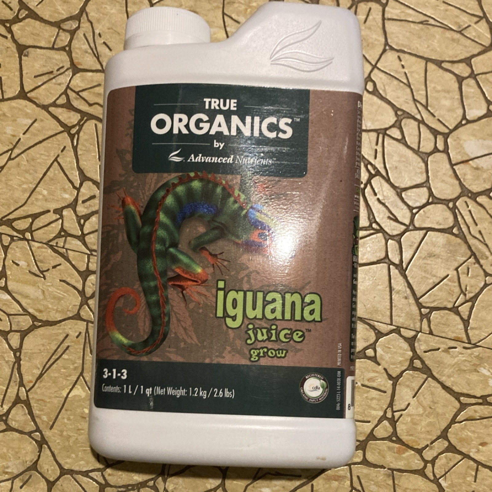 Advanced Nutrients True Organics Iguana Juice Grow Organic Liquid Fertilizer 1L