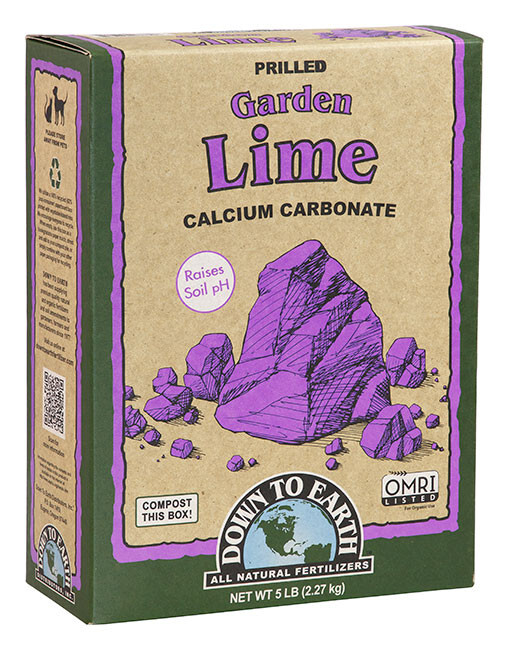 Down to Earth Organic Garden Lime Calcium Carbonate, 5lb