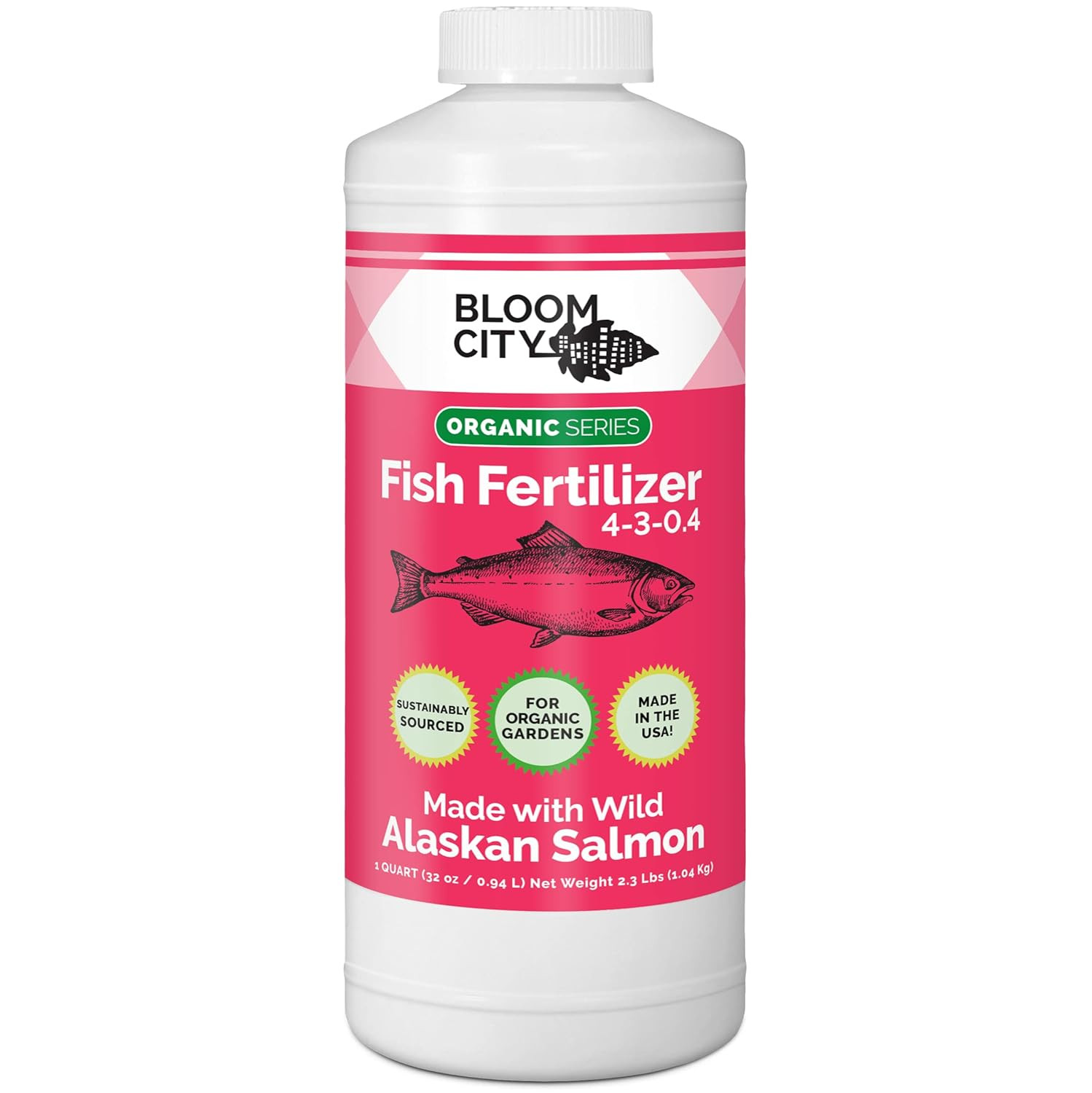 Organic Wild Fish Fertilizer and Plant Supplement, Alaskan Salmon, by Bloom City